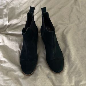 Toms suede booties size 7.5